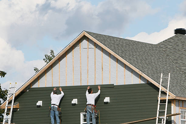 Professional Siding Replacement technician working in Akron, PA